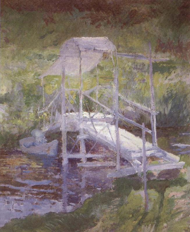 John Henry Twachtman The White Bridge France oil painting art